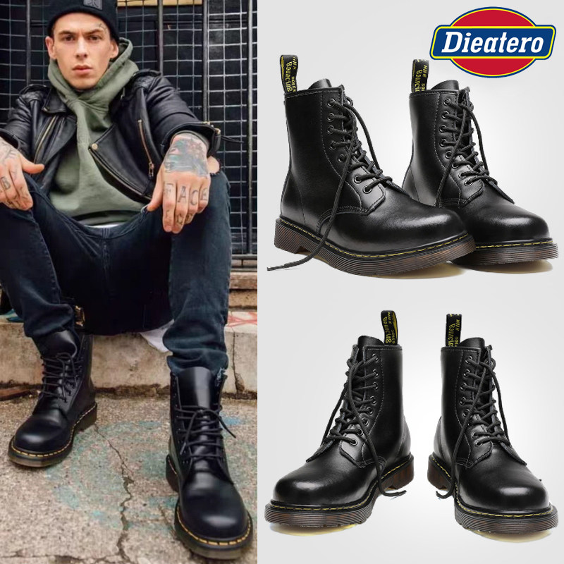 马丁靴男士春季真皮高帮英伦时尚真皮靴子潮流韩版工装靴百搭男鞋|ruв категории Мужская обувь, сапоги - от Buy2taobao.com для оказания профессиональной услуги покупки агента Taobao