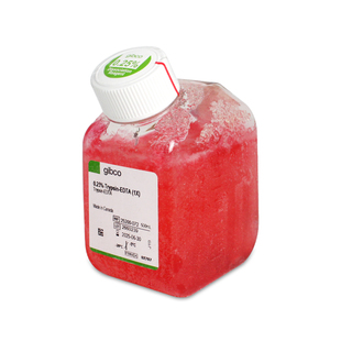 500ml GIBCO 072 含EDTA 含酚红 0.25%胰酶 25200 胰酶细胞消化液
