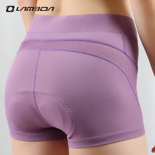 兰帕达骑行内裤短裤女硅胶垫高腰提臀自行车单车裤山地公路车装备