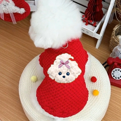 宠物新年国风冬装加绒保暖