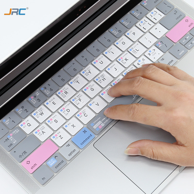 JRC苹果macbookpro键盘膜13笔记本air13.3寸电脑macbook保护膜14/16功能OS系统快捷键15贴膜13.6软硅胶12配件