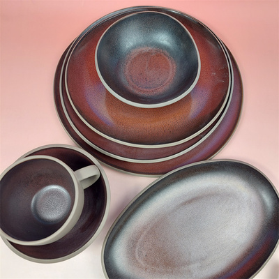 Rosenthal卢臣泰磨砂餐具椭圆盘