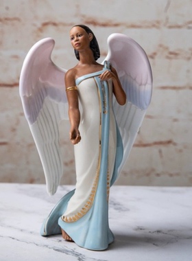 外贸lenox陶瓷手绘天使陶瓷摆件装饰品描金公主礼物家居限量版