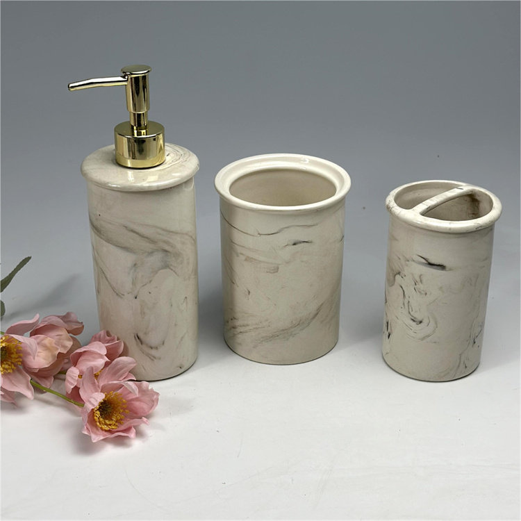 瑕疵特价 外贸陶瓷大理石纹釉下彩洗手液瓶按压瓶牙刷插笔筒家居,家庭/个人清洁工具,乳液器,淘宝优惠券,粉丝福利购,淘宝优惠卷
