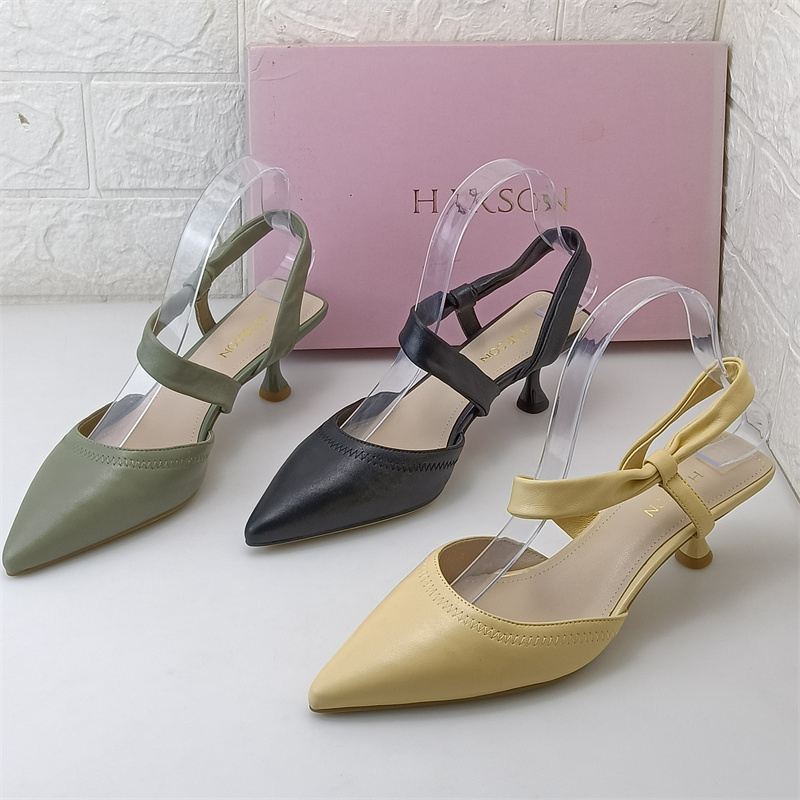 哈森真皮女鞋夏季凉鞋