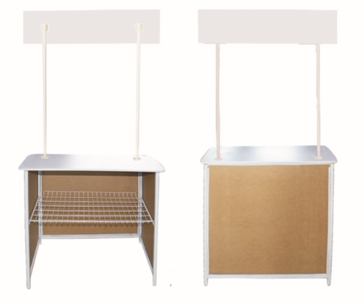 促销台广告展位桌子铁制临时展览宣传展台展桌便捷移动拼装可拆缷