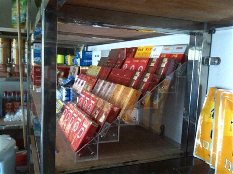 超市便利店烟架烟柜香菸架子药店小货架化妆品亚克力展示柜展示架