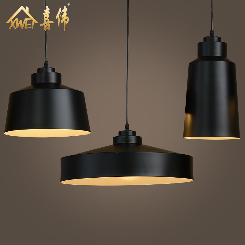 loft复古工业风酒吧创意灯具北欧简约餐厅艺术工作室铝材吊灯灯具