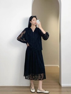 【商场同款】2026夏季新款重工刺绣长袖花式衬衫