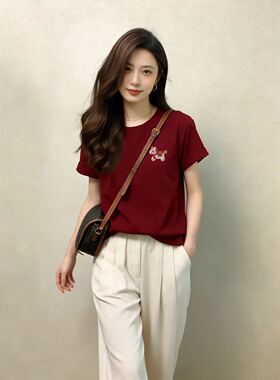6106 马上有钱天丝莱赛尔女式T