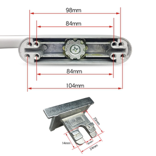 roto诺托门窗五金内开内倒把手叉子上悬窗把手断桥铝4421245拔叉