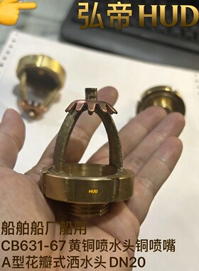CB631-67黄铜喷嘴船舶船厂船用A型外螺纹喷淋头喷嘴头洒水头DN20