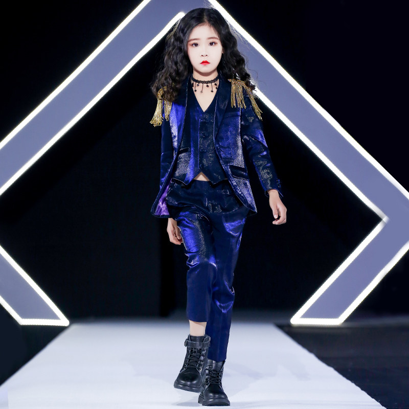 儿童西装三件套2025新款女童西服套装中大童韩版模特走秀潮演出服,童装/婴儿装/亲子装,西服/小西装,淘宝优惠券,粉丝福利购,淘宝优惠卷