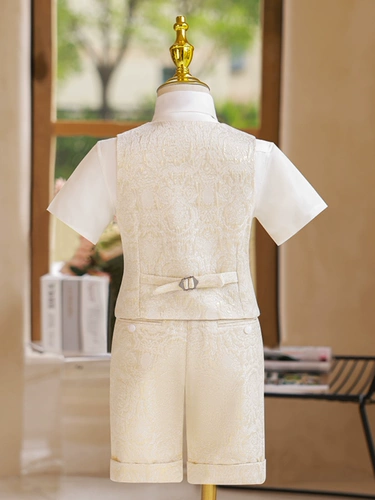 Детский классический костюм, костюм мальчика цветочника, жилет, в британском стиле