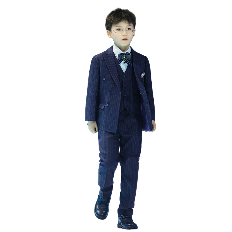 喜绒兔男童夏装儿童正装西服演出