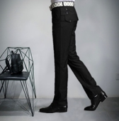 休闲西裤 男新款 多袢青年长裤 男士 子 时尚 韩版 直筒裤 潮流款 英伦修身