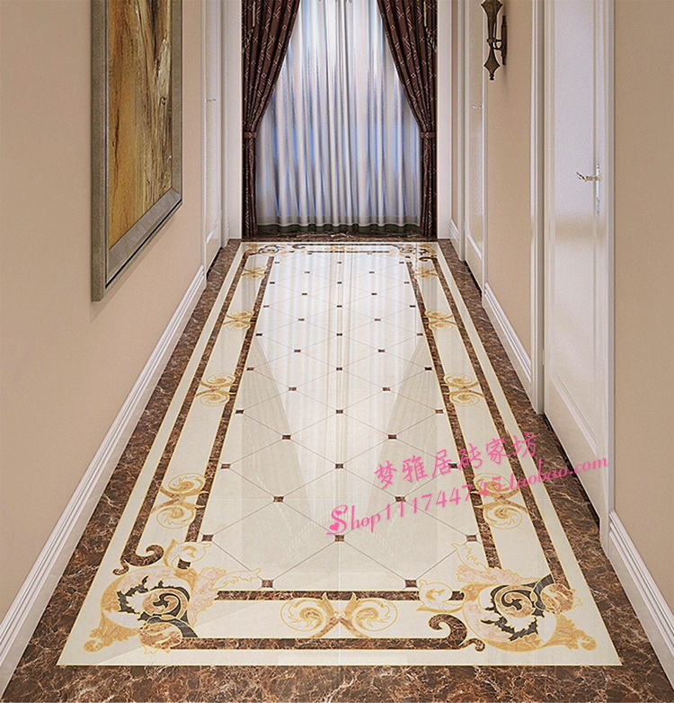 入门砖无限拼图门厅地砖玄关地砖拼花1200客厅地花闪粉地心砖拼花