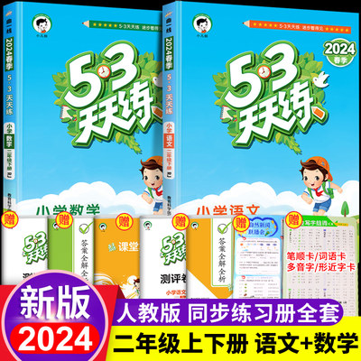 2023秋新版二年级53天天练