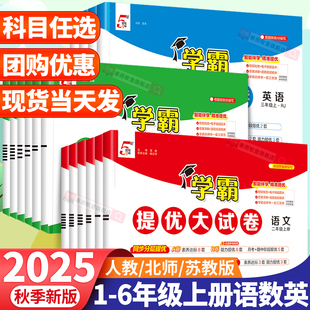 2025秋小学学霸提优大试卷