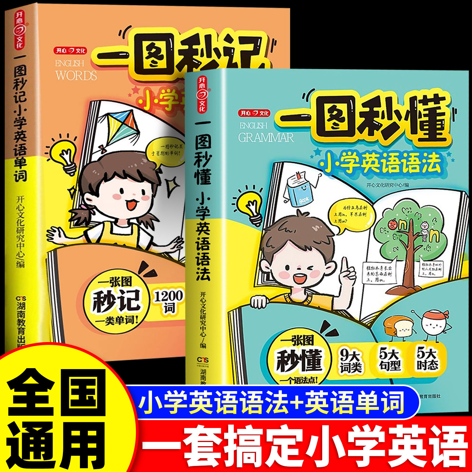 开心一图秒懂小学英语语法单词