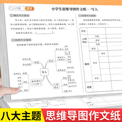 斗半匠思维导图作文纸全国通用