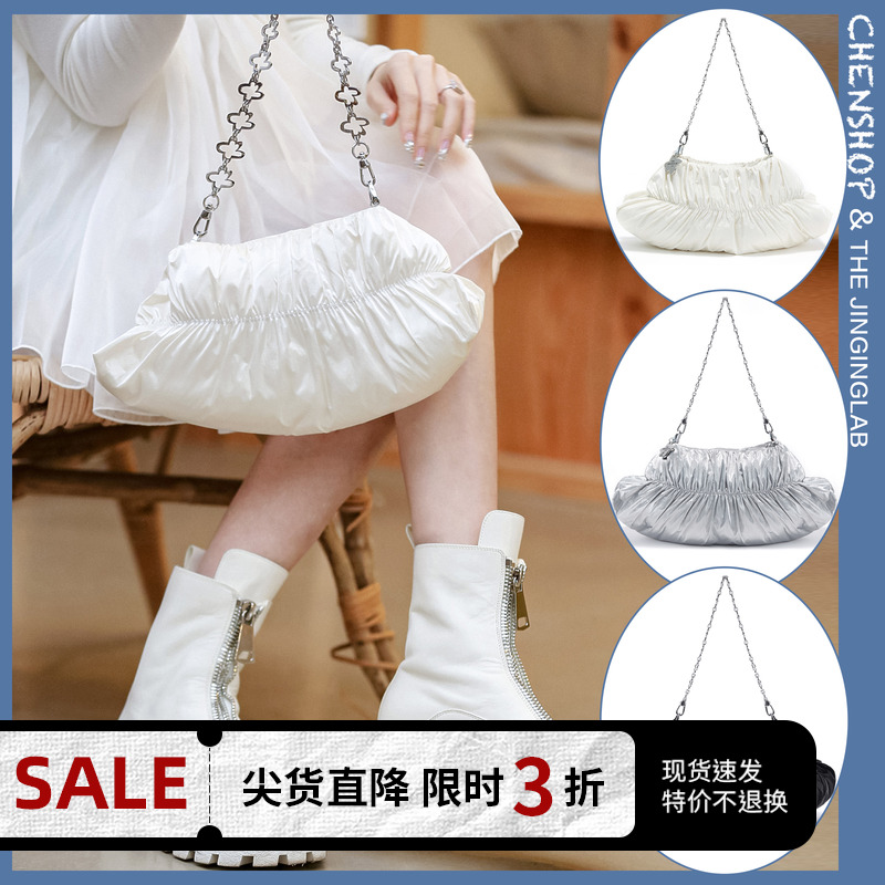 CHENSHOP设计师THE JINGINGLAB Margarita简约时尚羽绒飞船包新品