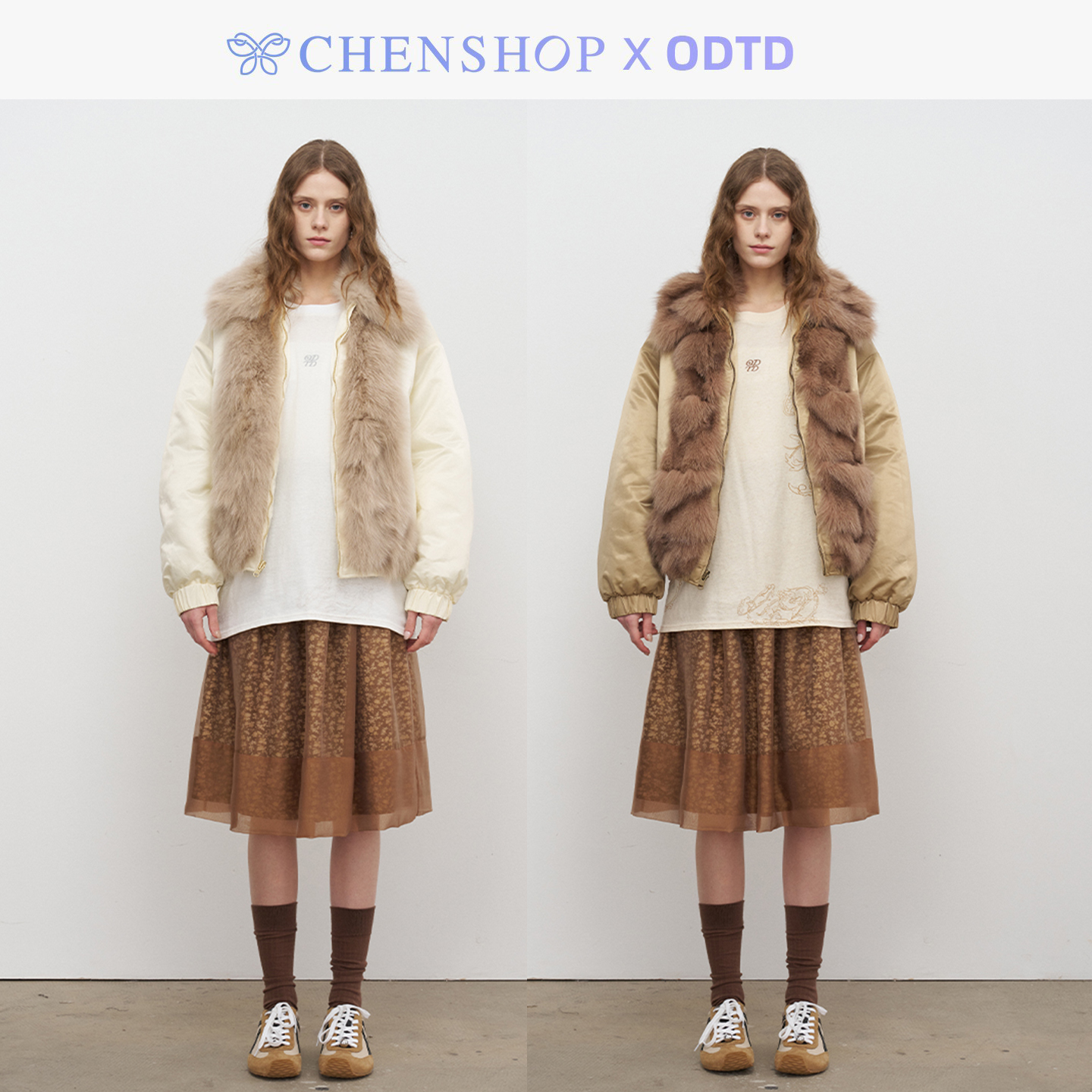 王楚然同款正反两穿夹克棉服外套