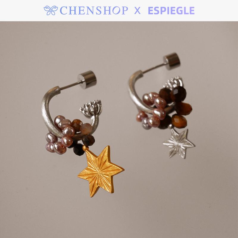 新款anniki星辰不对称编珠耳环