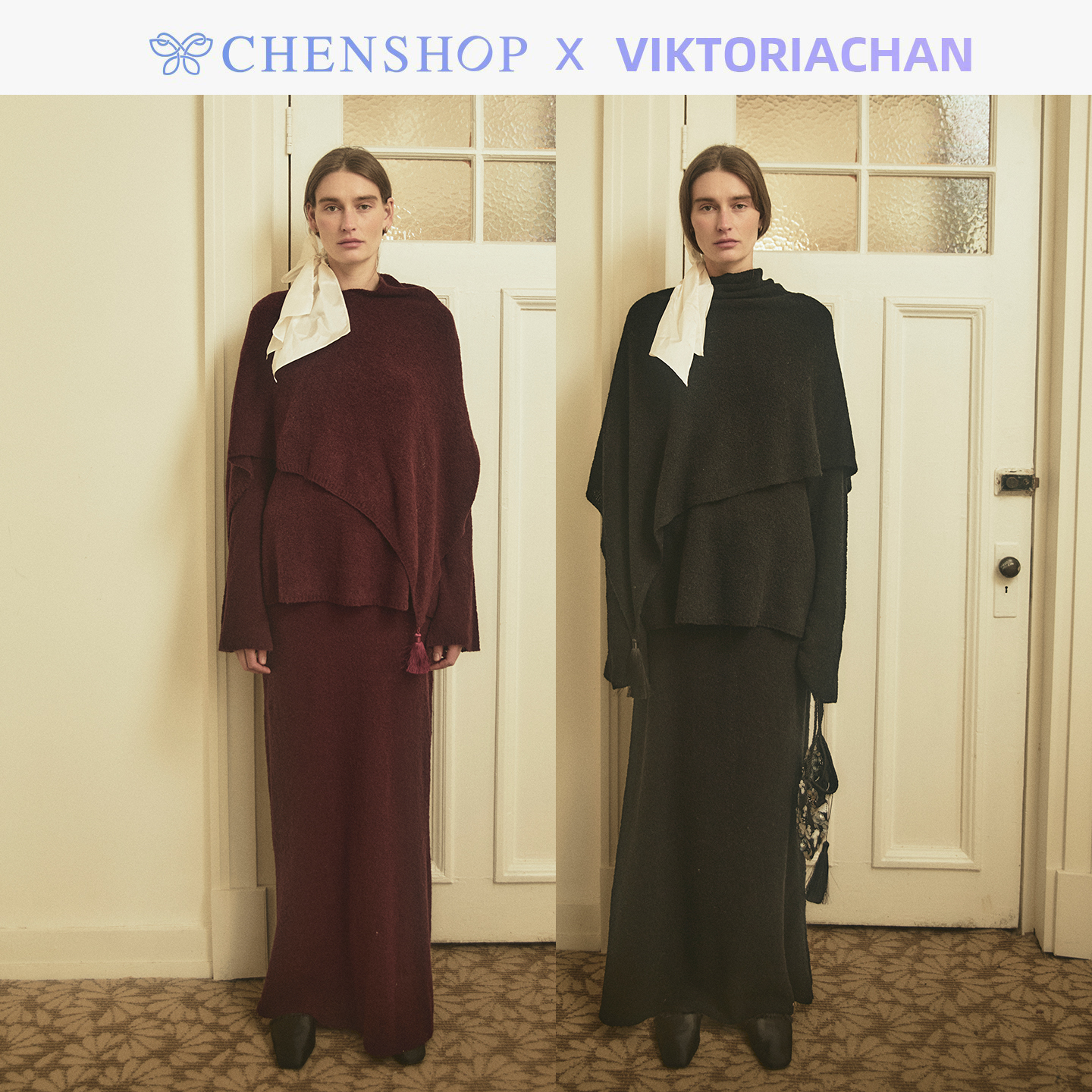 VIKTORIACHANLotta针织衫阔腿裙