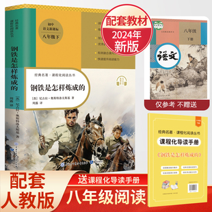 钢铁是怎样炼成的 完整无删减青少年成长小说儿童文学世界名著赠音频视频小册子阅读指导文章旁边带批注注释文后有读后感思维导图