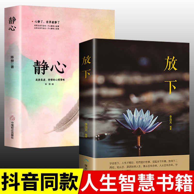 全2册 放下 静心  做积极向上乐观的人接纳自己爱上生命中的不完美放