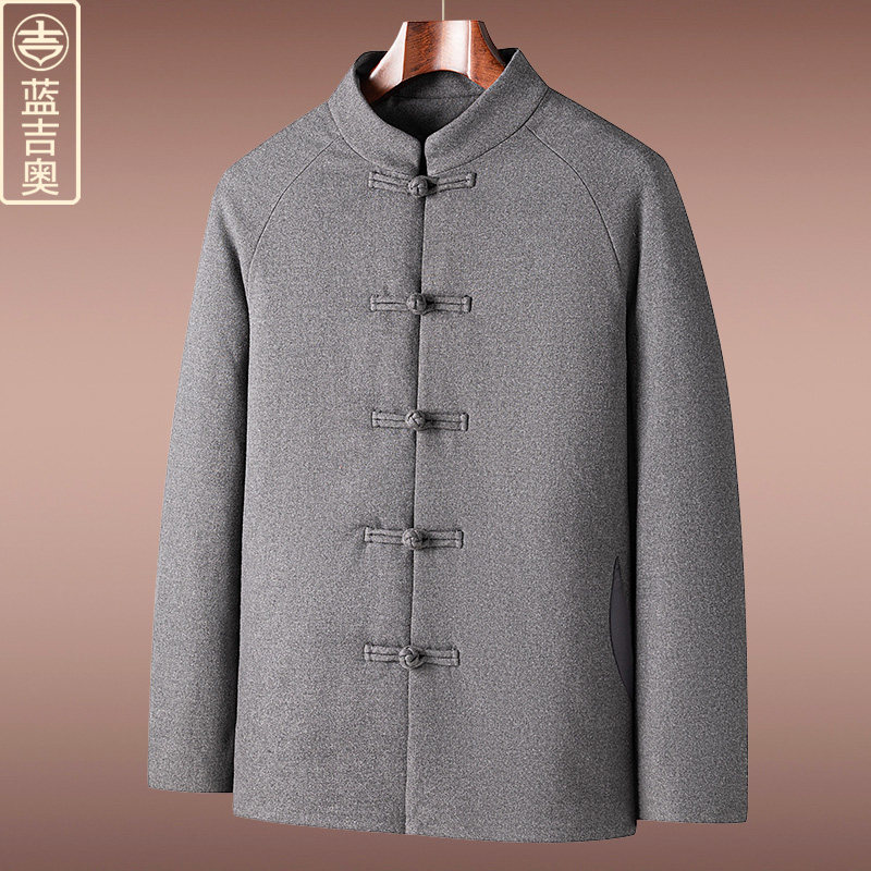 中青年男士冬季唐装羽绒服加厚上衣中式男装禅茶服中国风棉服外套,男装,唐装,淘宝优惠券,粉丝福利购,淘宝优惠卷