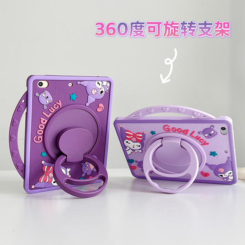 苹果2024款air6平板保护套五六带笔槽ipad硅胶10.9英寸全包七八九卡通A1893第10代适用pro11防摔360旋转mini6