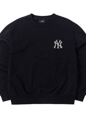 MLB男女情侣圆领卫衣春季新款潮流复古宽松学院风套头衫3AMTM0961