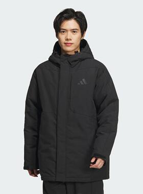 阿迪达斯男子潮流时尚百搭保暖连帽运动休闲羽绒服JY4212 JY4213