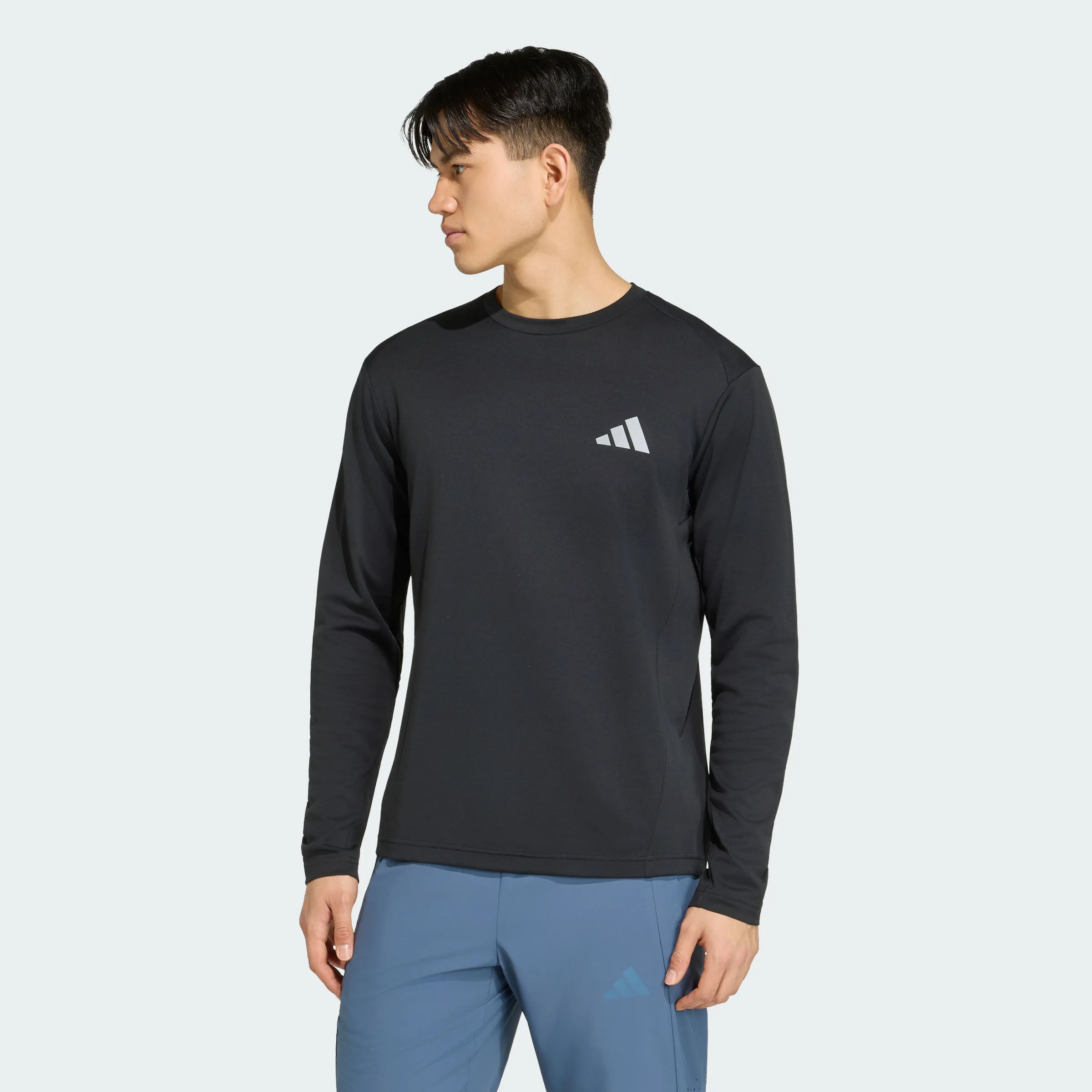 Adidas/阿迪达斯男子26年秋款排汗训练运动长袖T恤KU8507 KU8508