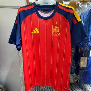 Vange正品阿迪达斯2026世界杯西班牙主场球迷版短袖球衣JN4390