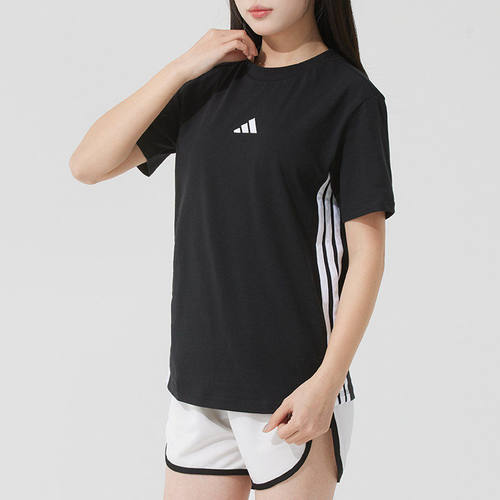 Adidas阿迪达斯女装时尚宽松运动休闲透气短袖T恤JD0846 JD0844