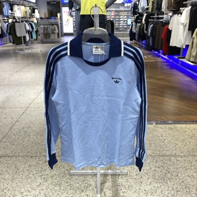 阿迪达斯三叶草卫衣女运动休闲翻领套头衫长袖JC6851 JM8012