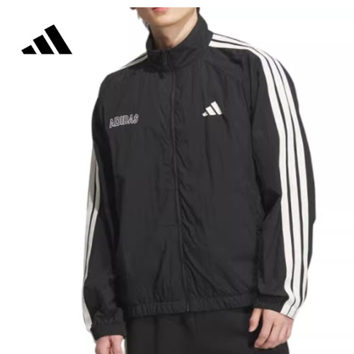 Adidas阿迪达斯男休闲运动防风立领外套KB9132 KC0147