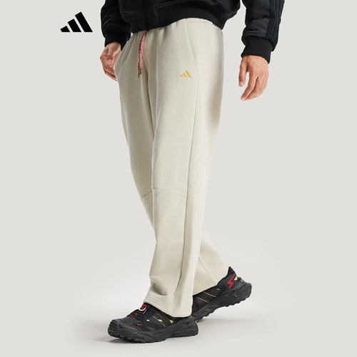 Adidas阿迪达斯长裤男2026新年款纯棉运动休闲直筒运动裤KE4066