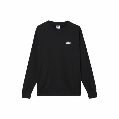 Nike 纯色 LOGO 休闲潮流圆领 长袖套头卫衣BV2663-010-063-247