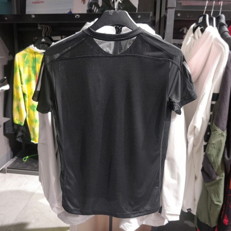 阿迪达斯速干T恤男短袖Adidas男士夏季新款正品运动冰丝套装上衣