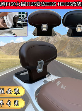 适用飞鹰F150后货架豪达HD125 H125后靠背大福H125改装后靠垫专用