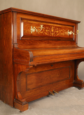 梵尼斯西洋古董钢琴19世纪原装进口德国Haake哈克立式专业艺术琴