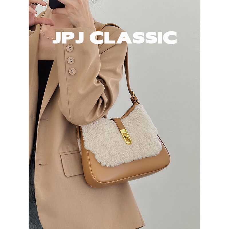 jpj马鞍包羊羔毛毛毛包通勤