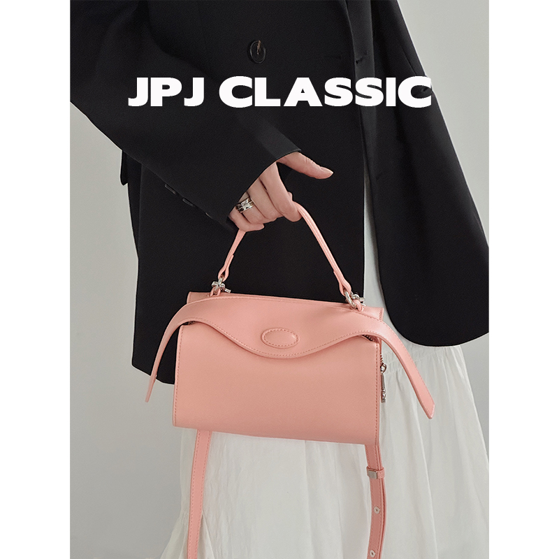 jpjclassic2024早春新品波士顿枕头包女单肩斜挎手提迷你包挂耳包