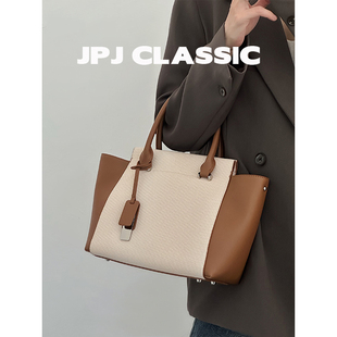 jpjclassic2024新品 牛皮翅膀包托特包女单肩斜挎通勤包腋下手提包