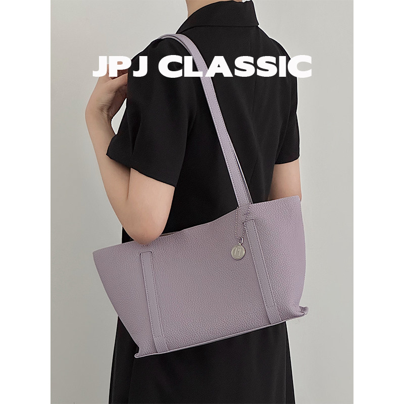 jpjclassic头层牛皮托特包女单肩手提包通勤包软包城市风妈咪包