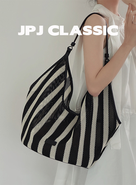 jpjclassic菜篮子编织包女休闲度假慵懒单肩腋下托特包通勤包